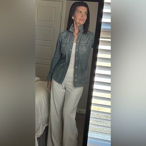 Lucky Brand Snap Button Denim Shirt S